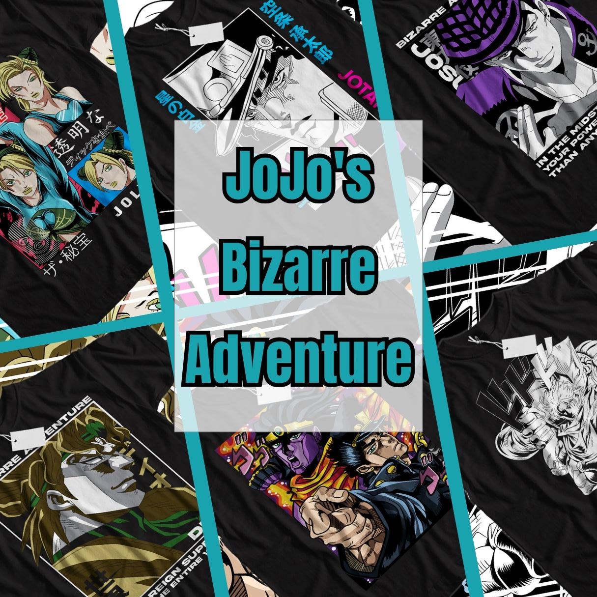 JoJo’s Bizarre Adventure – Anime T-Shirts Collection ⚡