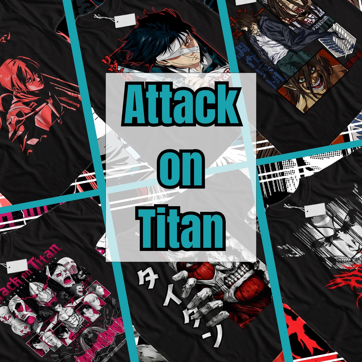 Attack on Titan – Anime T-Shirts Collection ⚔️